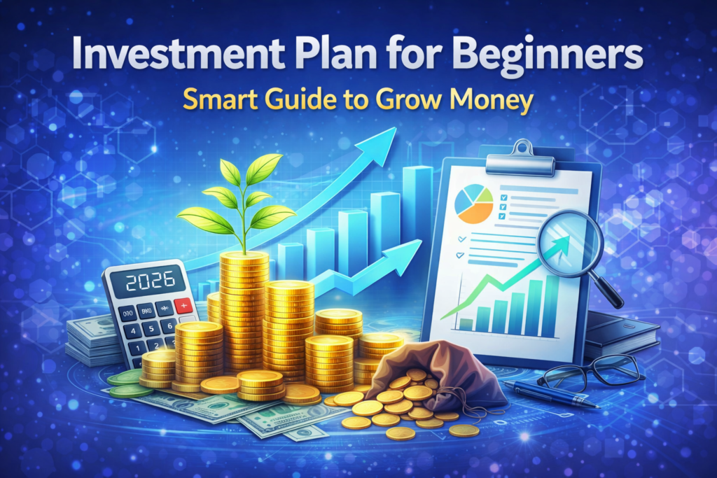 Investment plan for beginners showing money growth, financial planning, and smart investment strategy